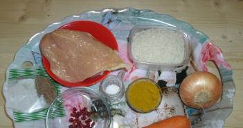 Kuinka valmistaa pilafia kotona kanasta Pilaf kuinka valmistaa kanaa